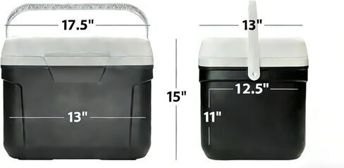 30qt Large Capacity Portable Cooler with Double Cup Holder, Durable, Suitable for Outdoor Activities, Family Gatherings, Travel, Gray in Saudi Arabia