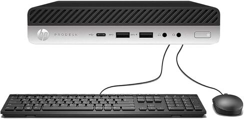 كمبيوتر HP ProDesk 600 G4 Mini Business Desktop، Windows 11 Pro، Intel Core i5-8500T، 8 جيجا DDR4 SDRAM، 256 جيجا SSD، USB WiFi، USB Bluetooth، لوحة مفاتيح وماوس (متجدد) in Saudi Arabia