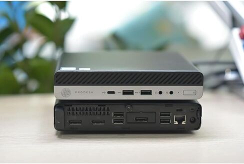 كمبيوتر HP ProDesk 600 G4 Mini Business Desktop، Windows 11 Pro، Intel Core i5-8500T، 8 جيجا DDR4 SDRAM، 256 جيجا SSD، USB WiFi، USB Bluetooth، لوحة مفاتيح وماوس (متجدد) in Saudi Arabia