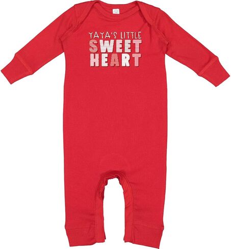 inktastic Yaya's Little Sweet Heart Baby Romper Coveralls in Saudi Arabia