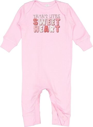 inktastic Yaya's Little Sweet Heart Baby Romper Coveralls in Saudi Arabia