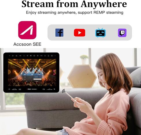 Accsoon SeeMo HDMI Video Transmitter Adapter for iOS Devices, 1080P 60FPS Video Capture Terminal, Real Time Live Streaming/Recording/Sharing, HDMI to USB-C Video Capture Adapter App Supported in Saudi Arabia