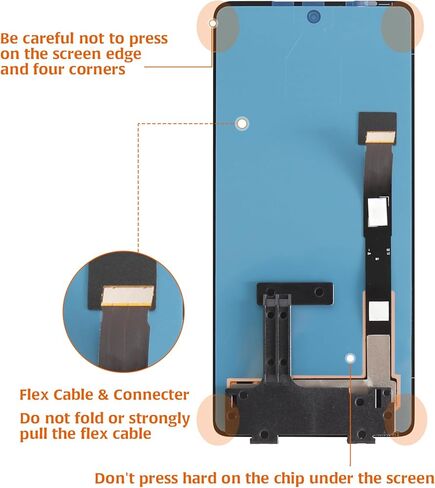 Original for Motorola Moto Edge+ 5G UW 2022/ Edge Plus 5G 2022 / Moto Edge 30 Pro LCD Screen Replacement with Fingerprint Support XT2201-1 XT2201-2 Full LCD Display Touch Digitizer Assembly in Saudi Arabia