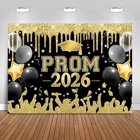 Red and Silver Prom 2025 Graduations Backdrop 7x5ft Class of 2025 تهنئة تخرج الخلفية ديكورات حفلة الحفلات 2025 تهانينا in Kuwait