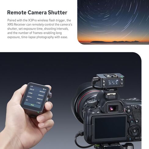 مستقبل فلاش لاسلكي Godox XR S XRS TTL لكاميرا سوني، ترقية Godox X1R-S، مزامنة الزناد عن بعد 2.4G HSS مع X3/X3Pro، بطارية مدمجة، نطاق لاسلكي يصل إلى 100 متر، شاشة ملونة زاهية in Kuwait