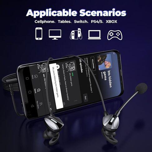 VersionTECH. سماعات أذن سلكية للألعاب مع ميكروفون، سماعات أذن للألعاب مزودة بمحركات صوت مزدوجة، وعناصر تحكم مدمجة، وسماعات رأس HiFi لإلغاء الضوضاء للكمبيوتر الشخصي، ونينتندو سويتش، وXbox Series X|S، وPS5، وPS4 in Saudi Arabia