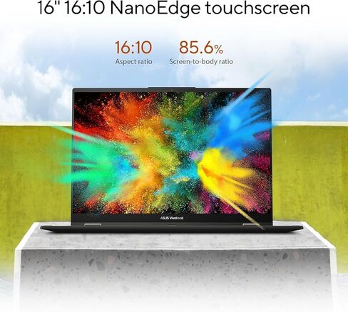 ASUS Vivobook Flip 14inch Touchscreen 2 in 1 Laptop - OLED WUXGA Display -16GB RAM -2TB SSD -Intel Core Ultra 5 Beat i7-1355U -Backlit Keyboard -Windows 11 Office 365 -Computadora Portátil Copilot in Kuwait