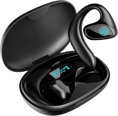 2026 New Translation Earbuds, 144 Languages Real-Time Two-Way AI Translator, Bluetooth Wireless Earphones for Travel, Business, Calls & Music, Open-Ear Comfort (Black) in Saudi Arabia