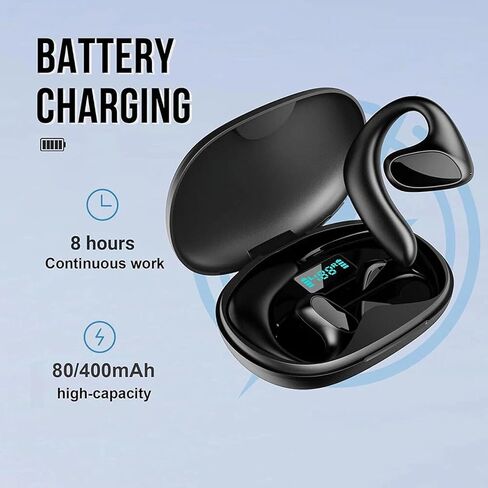 2026 New Translation Earbuds, 144 Languages Real-Time Two-Way AI Translator, Bluetooth Wireless Earphones for Travel, Business, Calls & Music, Open-Ear Comfort (Black) in Saudi Arabia