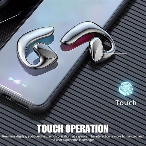2026 New Translation Earbuds, 144 Languages Real-Time Two-Way AI Translator, Bluetooth Wireless Earphones for Travel, Business, Calls & Music, Open-Ear Comfort (Black) in Saudi Arabia
