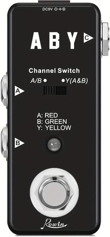 ABY Box Line Selector AB Switch Mini Guitar Effect Pedal True Bypass - Compact Signal Router for Guitar, Amp & Pedalboard in Saudi Arabia