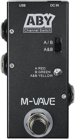 ABY Box Line Selector AB Switch Mini Guitar Effect Pedal True Bypass - Compact Signal Router for Guitar, Amp & Pedalboard in Saudi Arabia