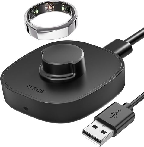 Compatible with Oura Ring Gen3 Charger - Smart Ring Charger Size 7, Fast and Portable Charging Dock with USB-C Cable in Saudi Arabia