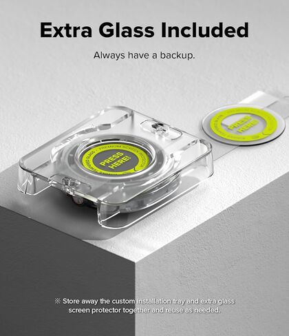 Ringke Tempered Glass Pro [سهل التركيب للغاية] متوافق مع واقي الشاشة الكلاسيكي Samsung Galaxy Watch 8 (46 مم)، جراب صديق للكسر وصلابة 9H - عبوتان in Saudi Arabia