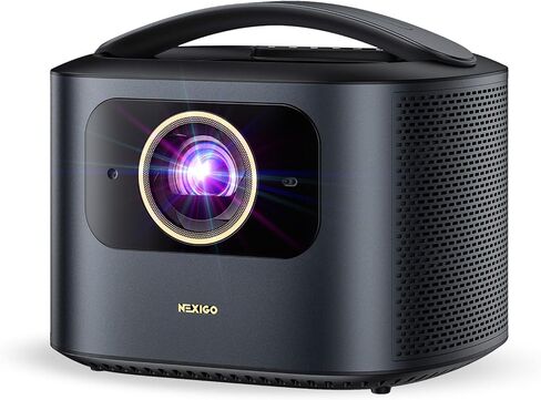 NexiGo TriVision Ultra, 4K Tri-LED-Laser Portable Projector, 2600 Lumens, No Laser Speckle, No Eye Strain, Dolby Vision, HDR10+, Backyard/Home Theater with 3D, 30W DTS Virtual:X (Renewed) in Saudi Arabia