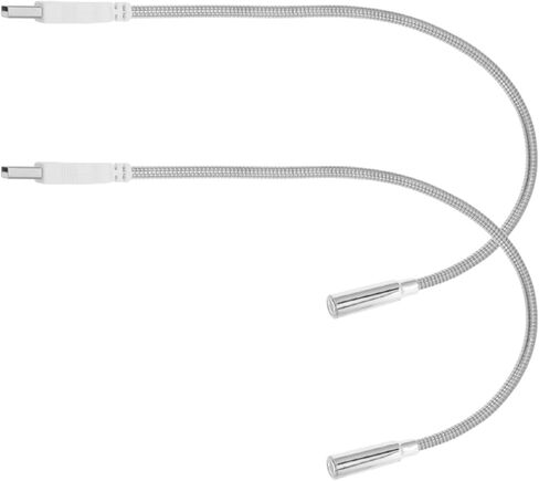 VANZACK USB LED مصباح لوحة المفاتيح 2 قطعة مع معقوفة معدنية مرنة، ضوء ليلي لحماية العين لأجهزة الكمبيوتر المحمول وسطح المكتب، مصابيح قراءة USB صغيرة قابلة للتعديل للاستخدام المكتبي والمنزلي in Kuwait