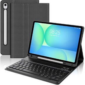 Touch Keyboard Case for Samsung Galaxy Tab S10 Lite / S10 FE / S9 FE 10.9 Inch & S9 11 Inch, Galaxy Tablet S10 Lite 2025 Case Keyboard with Trackpad, 7-Colors Backlit Keypad with S Pen Holder, Black in Kuwait