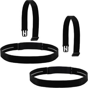 عصابة رأس مرنة للمصابيح الأمامية، تناسب معظم المصابيح الأمامية، Black Diamond Petzl Princeton Tec Energizer Pelican Silva Fenix ​​Headlamps بعرض 2.54 سم، شريط مريح، التثبيت لا يسقط - عبوتان in Kuwait