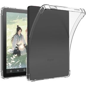 BOZHUORUI Clear Case for Bigme B6 Color eReader | Slim & Lightweight | Anti-Slip & Scratch Resistant | TPU Transparent Flexible Soft Back Cover, Clear in Saudi Arabia