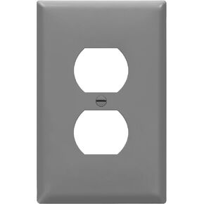 طقم ألواح الجدار الدوبليز ، أغطية المخرج الكهربائي ، الحجم القياسي 1-غانغ 4.50 "× 2.76" ، لاعب بالحرارة البولي غير القابل للكسر ، أغطية قابس الوعاء الكهربائي ، 8821-W-10pcs ، أبيض ، 10 حزمة in Kuwait