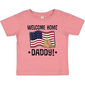 تي شيرت Inktastic Military Daddy Welcome Home Baby Baby in Kuwait