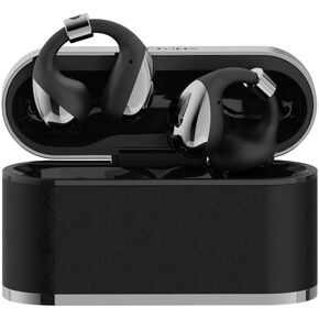 BUTTONS Open-Ear Clip Earbuds, Stylish Ear Cuff Design with Balanced Sound, Comfortable Non-in-Ear Fit, Clear Calls with ENC, Stable Bluetooth & Long Battery Life-Carbon in Saudi Arabia