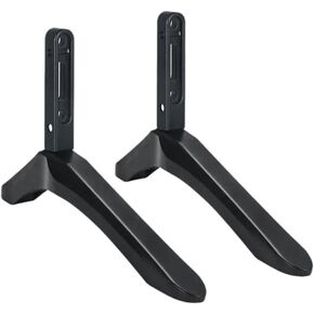 2 قطعة قاعدة حامل تلفزيون من الألومنيوم العالمي لهاتف Samsung وVizio وSony LCD TV باللون الأسود وحامل الطاولة in Kuwait