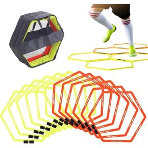 Japard Hex Agility Rings for Speed Training & Agility Footwork Training Speed Hurdles Ladder with Carrying Bag in Saudi Arabia