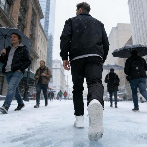 مقابض ثلج الثلج من Crampons، قطعتان من مسامير الأحذية ذات 7 أسنان للثلج والجليد، محمولة مضادة للانزلاق للسفر في الشتاء والجري والمشي لمسافات طويلة وصيد الأسماك وتسلق الصخور وحقائب الظهر والتخييم in Saudi Arabia