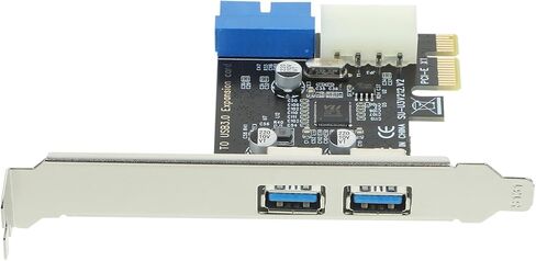 Vaguelly Pci-e USB 3.0 Expansion Card with Front 20-pin Internal Hub Computer Pci-e USB Adapter for Desktop Pcs Compatible with Windows and Open-Source Systems in Saudi Arabia