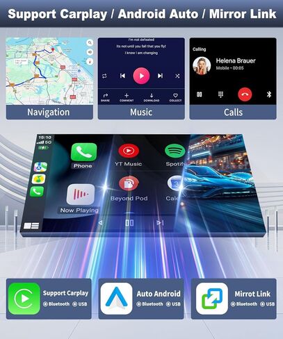 Car Radio Stereo fit for Ford Excursion 2000 2001 2002 2003,9.7'' Touch Screen Radio for Ford Excursion Stereo with Carplay/Android Auto/Bluetooth/GPS/WiFi/Backup Camera/SWC/FM-2+64 in Saudi Arabia