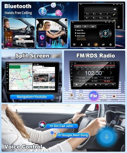 Car Radio Stereo fit for Ford Excursion 2000 2001 2002 2003,9.7'' Touch Screen Radio for Ford Excursion Stereo with Carplay/Android Auto/Bluetooth/GPS/WiFi/Backup Camera/SWC/FM-2+64 in Saudi Arabia