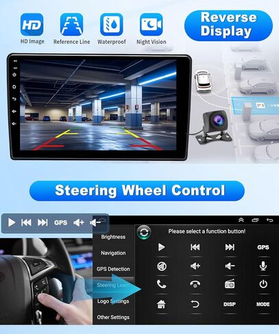Car Radio Stereo fit for Ford Excursion 2000 2001 2002 2003,9.7'' Touch Screen Radio for Ford Excursion Stereo with Carplay/Android Auto/Bluetooth/GPS/WiFi/Backup Camera/SWC/FM-2+64 in Saudi Arabia