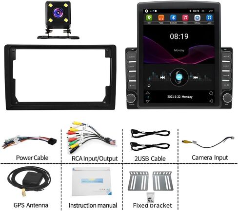 Car Radio Stereo fit for Ford Excursion 2000 2001 2002 2003,9.7'' Touch Screen Radio for Ford Excursion Stereo with Carplay/Android Auto/Bluetooth/GPS/WiFi/Backup Camera/SWC/FM-2+64 in Saudi Arabia
