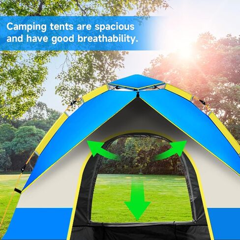KOMCLUB Camping Tent Tents for Family Camp Tent Waterproof Windproof Outdoor for Backpacking Hiking Easy Setup with Storage Bag in Saudi Arabia