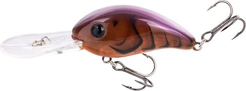Strike King (HC6XD-P447) طعم صيد السمك Pro Model 6XD، طُعم كرنك للغوص العميق، فاتورة منحنية فريدة من نوعها، غرف خشخشة عائمة حرة، 1 أونصة، يغوص حتى 19 قدمًا، حجم 1 خطافات ثلاثية، زحف بني فانتوم in Saudi Arabia