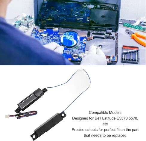 مجموعة سماعات داخلية للكمبيوتر المحمول Yunseity لجهاز Latitude E5570 5570، جهاز كمبيوتر محمول بديل مدمج في مكبر الصوت الأيسر الأيمن، كمبيوتر محمول مدمج في مكبر الصوت الأيسر الأيمن لجهاز Latitude E5570 5570 in Saudi Arabia