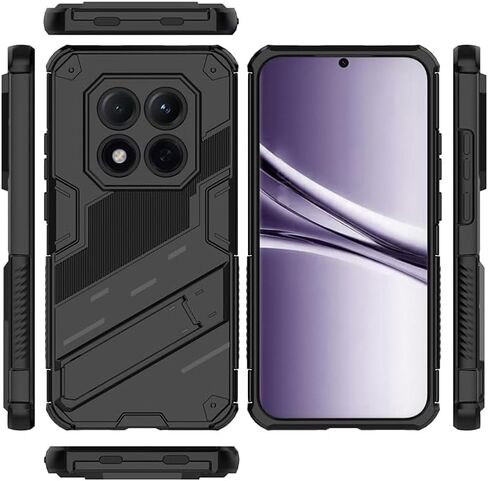 for Redmi Note 15 Pro Plus 5G Military Grade Protective Case,2 in 1 Shockproof Stand Cover for Redmi Note 15 Pro Plus 5G,Grey in Saudi Arabia