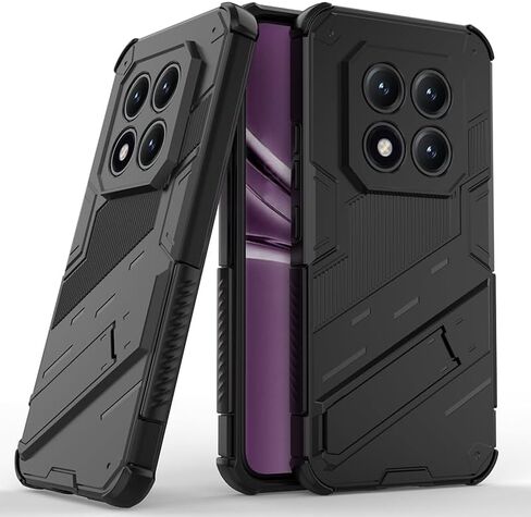 for Redmi Note 15 Pro Plus 5G Military Grade Protective Case,2 in 1 Shockproof Stand Cover for Redmi Note 15 Pro Plus 5G,Grey in Saudi Arabia