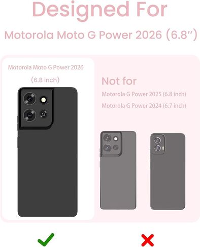 حافظة لهاتف Motorola Moto G Power 5G 2026 مع واقيات شاشة من الزجاج المقوى 2X، حافظة هاتف من السيليكون السائل النحيف للفتيات والنساء، حافظة حماية ناعمة مضادة للصدمات ومضادة للخدش (فراشة) in Kuwait