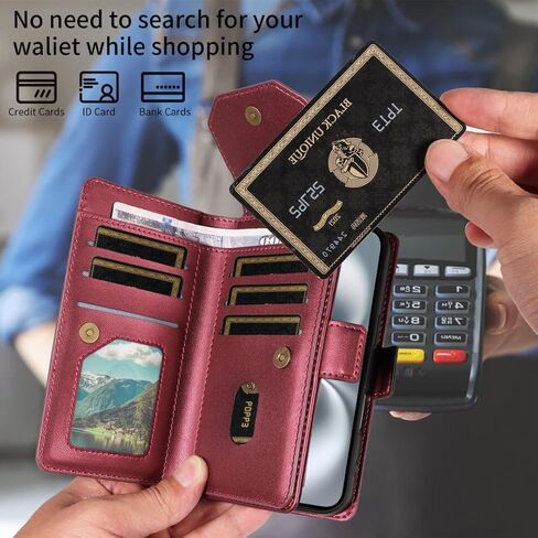 Asuwish Phone Case for Samsung Galaxy A33 5G Cell Wallet Cover with Tempered Glass Screen Protector Flip Credit Card Holder Slot Stand A 33 33A Women Men Folio Purse Lanyard Wrist Strap Red in Saudi Arabia