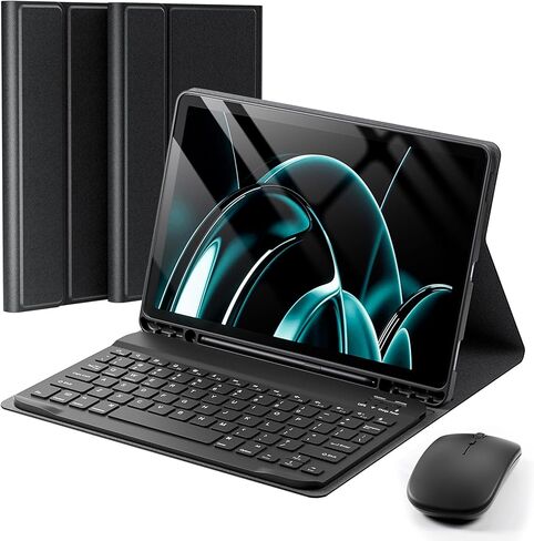 Keyboard Case for Samsung Galaxy Tab S11-11 Inch 2025, Mouse and Detachable Keyboard Slim Case with S Pen Holder - Black in Saudi Arabia