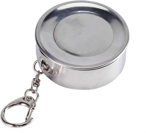 Fdit Stainless Steel Foldable Cup, Retractable Telescopic Travel Cup with Keychain for Camping, Hiking, Mountaineering and Outdoor Activities. Ingenious and Practical Cup in Saudi Arabia