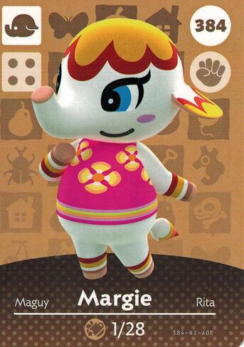 Nintendo Animal Crossing Happy Home Designer Amiibo Card Margie 384/400 USA Version in Kuwait