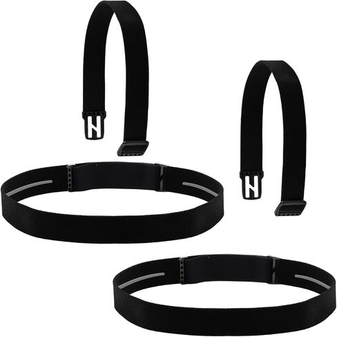عصابة رأس مرنة للمصابيح الأمامية، تناسب معظم المصابيح الأمامية، Black Diamond Petzl Princeton Tec Energizer Pelican Silva Fenix ​​Headlamps بعرض 2.54 سم، شريط مريح، التثبيت لا يسقط - عبوتان in Kuwait