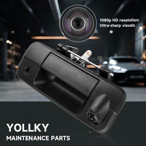 Tailgate Handle Backup Rear View Camera for Toyota Tundra 2008-2013 | Tailgate Reverse Parking Assist Camera Assembly | Replaces # 69090-0C051 in Saudi Arabia