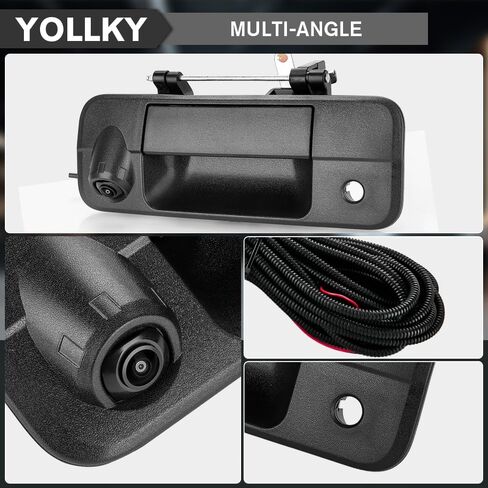 Tailgate Handle Backup Rear View Camera for Toyota Tundra 2008-2013 | Tailgate Reverse Parking Assist Camera Assembly | Replaces # 69090-0C051 in Saudi Arabia
