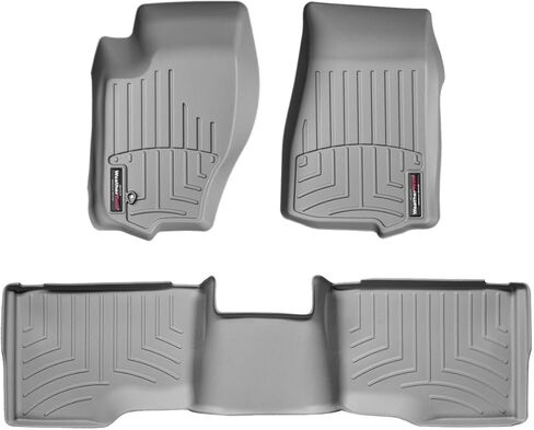 بطانات أرضية مخصصة من Weathertech لسيارة جيب كوماندر، جراند شيروكي، الصف الأول والثاني (44013-1-2)، أسود in Kuwait