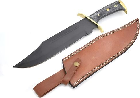 Handmade Western Outlaw Hunting Camping Bowie Knife (Silver) in Kuwait