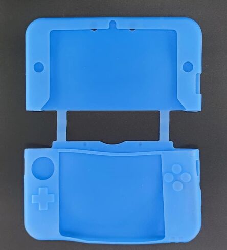 Silicone Cover Case Soft Rubber Protective Skin Shell Cover for 3DS XL LL Console (Blue) in Saudi Arabia
